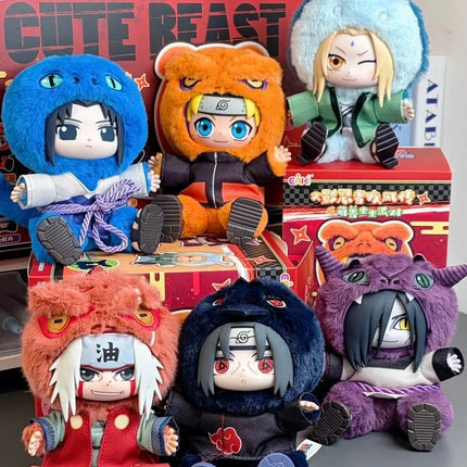 Original TOPTOY EAKI Naruto Cute Beast Party Series 2 Trendy Blind Box Toys Collectible Kawaii Plush Doll Hanging Ornament Gift