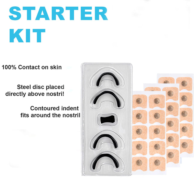 Nasal Breathing Dilators Starter Kits, Anti-snoring Nasal Strips, Magnetic Nose Strips, Increase Sports Air, Improve Sleeping