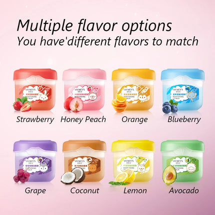6pcs/box Fruits Lip Balm Set Moisturizing Lip Plumper Anti-Cracking Hydrating Lipstick Makeup Base Nourishing Lip Care