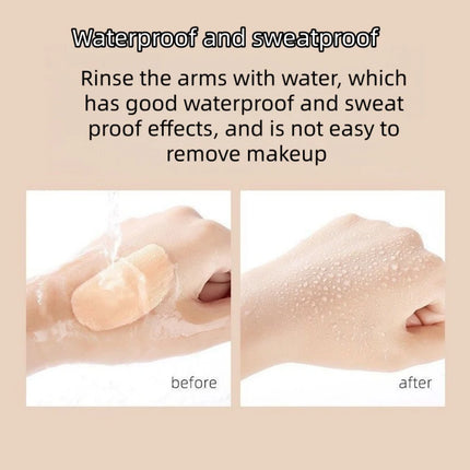 Three color concealer palette professionally covers the dark circles around the eyes and face pockmarks spots invisible lines