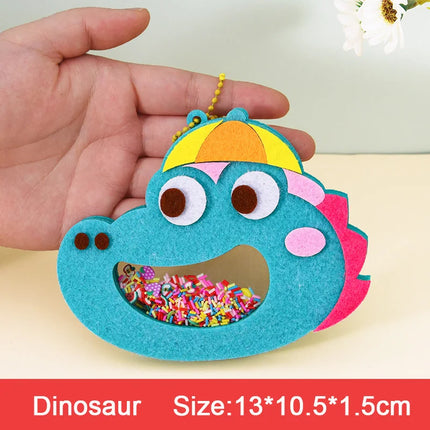 Creative Sequin Shaker Halloween Animal Pendant Handmade Craft Material Kits Kindergarten Kids Practice Ability Learning Toys