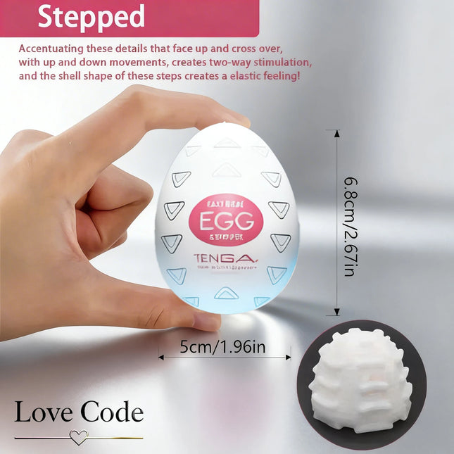 Mini Cup Masturbator Egg Shape Portable Stimulator Penis Massager Soft Rubber Adult Sex Toys for Men Realistic Vagina Pocket
