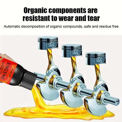 Nano Red Smoke Engine Anti-Wear Protector & Noise/Vibration Reducer - Heavy-Duty Cylinder Repair Oil Additive