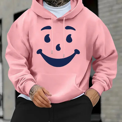 KOURRTER Men's Geometric Pattern Eye and Handprint Flower Hoodie Casual Hoodie Hoodie Youth Handsome Hoodie Autumn/Winter Fashio