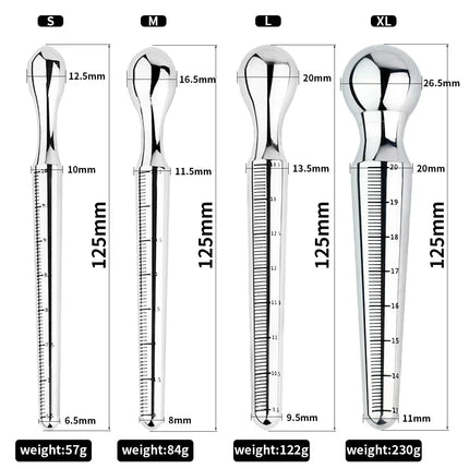 Food grade 304 Stainless Steel Urethral Dilator with Scale Penis Plug for Male Masturbator Penis Inserts Stimulation SexToys