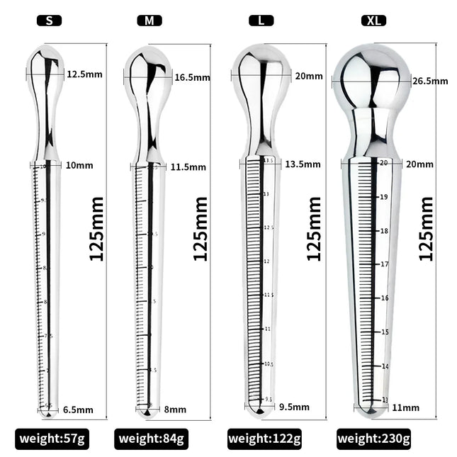 Food grade 304 Stainless Steel Urethral Dilator with Scale Penis Plug for Male Masturbator Penis Inserts Stimulation SexToys