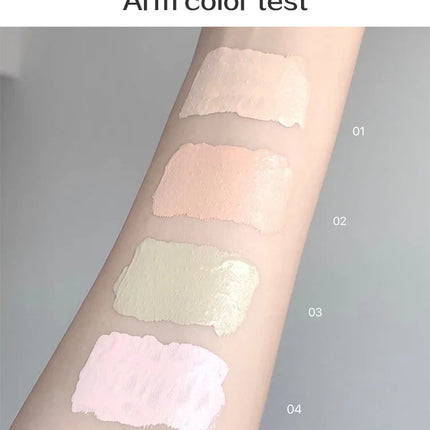 Cappuvini Velvet Highlighter Concealer Liquid Cover Acne Marks Dark Circles Brighten Skin Tone Moisturize Long-lasting Makeup