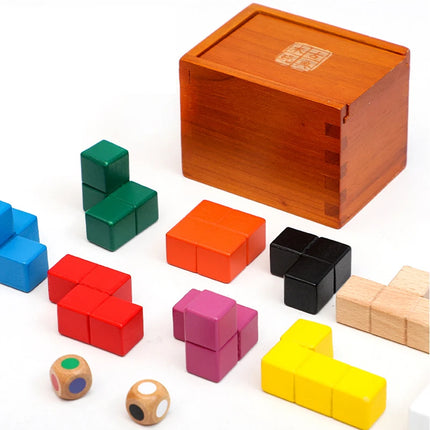 Classic IQ Puzzle Wooden Brain Teasers for Adults Kids Educational Toys Mind Challenge Unlock Interlock Game Rompecabezas Madera