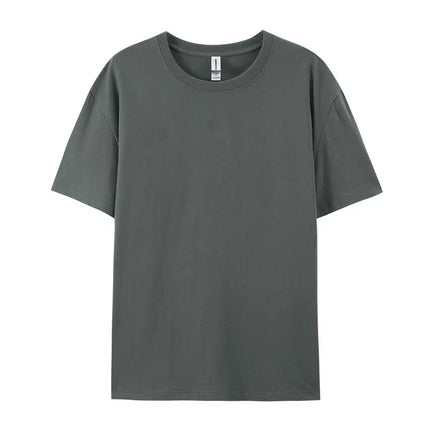 100% Cotton Solid T-shirts Summer Casual Women Sporty Short Sleeve Tees Fashion White Black Clothing Loose O-Neck Female Tops