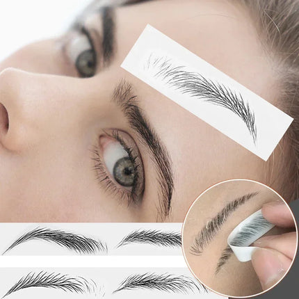 Nutural Eyebrow Tattoo Stickers Eyebrow Water Transfers Stickers Hair-Like Waterproof Easy To Wear Brow Enhancer Sticker Makeup