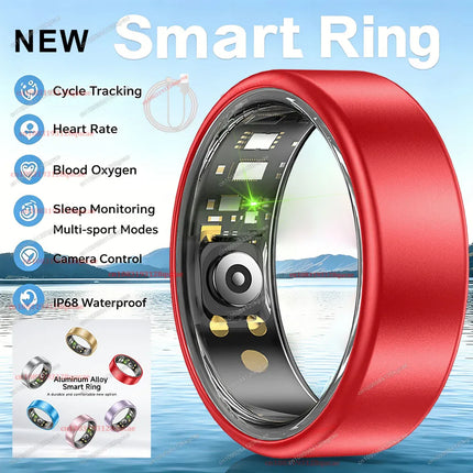 Colorful Smart Ring Women Men Blood Pressure Heart Rate Monitoring IP68 Waterproof 100+Sport Mode Super Light Smartring 2026 New