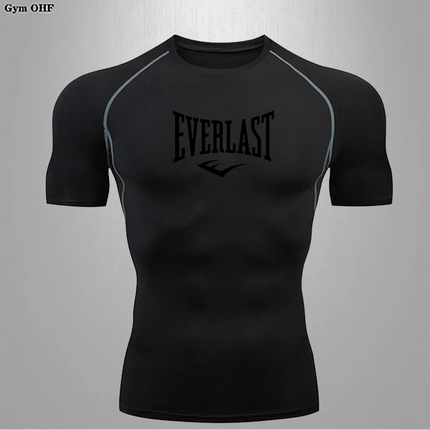 Men's Fit T-shirt Heat Dissipation Tight Fitting Skin-Friendly Athletic Compression Fitness Tee Ultra Thin Quick-drying GYM Tops