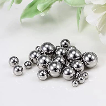 WKOUD 14G 16G Replacement Balls Surgical Steel Externally Threaded Piercing For Nipple Tongue Belly Lip Septum Rings Barbell