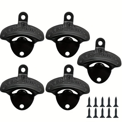 1/2/5/10pcs Vintage Bottle Opener Beer Day Retro Bottle Opener Wall Mounted for Pub BBQ DIY Solid Beer Opener Kitchen Gadgets
