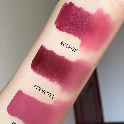 Cappuvini Matte Velvet Lip Glaze Moisturizing Smooth Long-Lasting Lipstick Makeup Lip Gloss