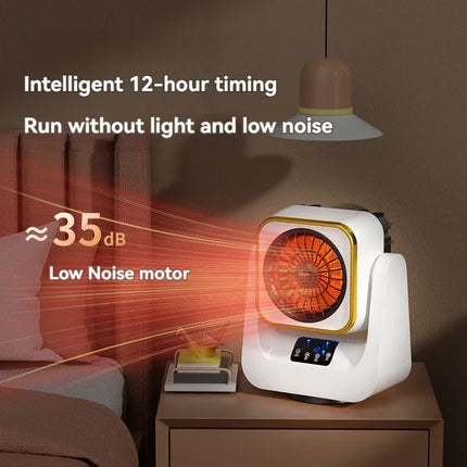 Mini Electric Heater for Home Bedroom Small Portable Warmth Supplement with Tip-Over And Overheat Protection