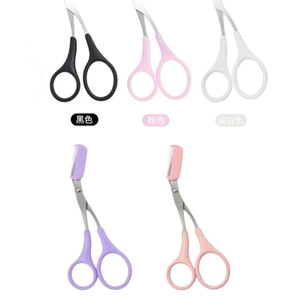 Eyebrow Trimmer Scissor Beauty Products for Women Eyebrow Scissors  with Comb Stainless Steel Makeup Tools Beauty Scissors