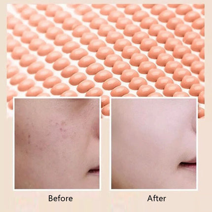 Air Cushion Natural Moisturizing Foundation Concealer Whitening Oil-control Korean Makeup BB Cream with Cosmetics Puff