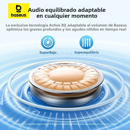 Baseus EP10 Pro ANC Earbuds Wireless Bluetooth 6.0 Earphones 50dB Realtime Adaptive Headphones 6 Mic Hi-Res LDAC IP55  Ear Buds
