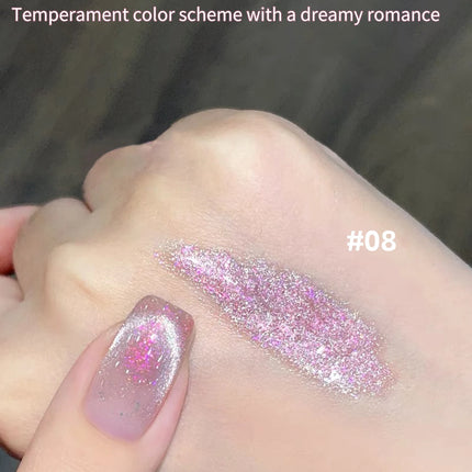 MIANEL 12ML 2026 New Tyndall Cat Eye Gel Nail Polish Flash Whitening Small Light Bulb Crystal Nail Polish Pink Nails 1-5pcs