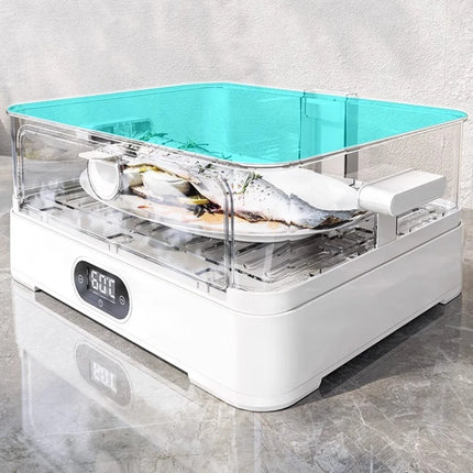 Intelligent thermal insulation food cover table leftover food dust cover five layer household winter electric heating food box