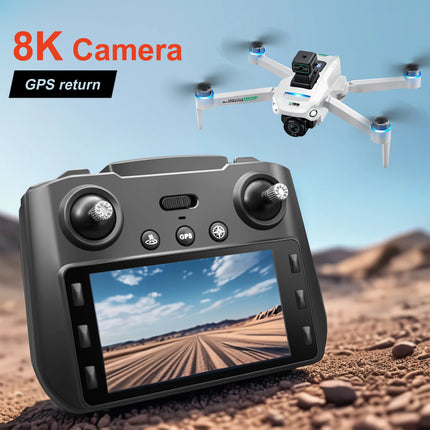GPS Brushless Drone Dual Camera 5G Transmission 2KM Range Optical Flow Hover Intelligent Follow Drop Resistant Aerial RC Drone