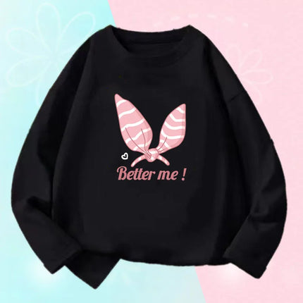 Soft Cotton Children's Cartoon T-Shirts Cute Pretty Bowknot Print Baby Long Sleeve T-Shirt For Boys Girls Tee