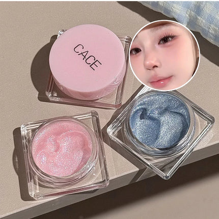Diamond Sparkle Highlighter Cream Monochrome Shimmering Pearl Silver Face Contour Brighten Makeup Clear Glitter Flash Highlight