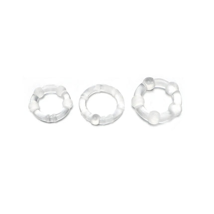3PC Peni Rings Silicone Adult Men Delay Ejaculation Stronger Erection Rubber Rings Penis Enlargemen Sex Toys For Couples Game