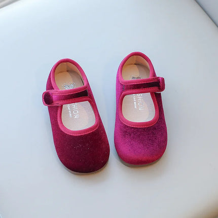Girls Suede Flats Shoes Soft Sole Kids Moccasin Shoes Japanese Style Solid Color Simple Children's Casual Shoes Spring Autumn