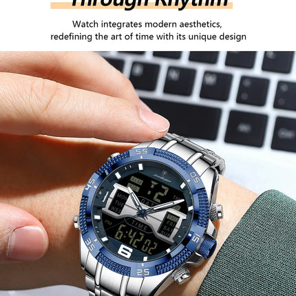 POEDAGAR Luxury Man Digital Watch Alarm Luminous LED Week Date Sports Quartz Men Watch Fashion Military Electronic Men's Watches