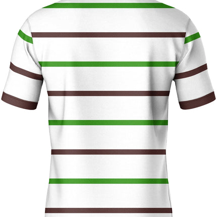 Luxury brand lettered short-sleeved polo shirt, fashionable striped summer breathable T-shirt, high-end Korean style men's clothing