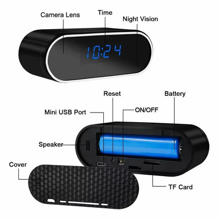 New upgraded version, 4K FHD mini camera, improved clarity, infrared night vision, mobile detection, WIFI remote viewing