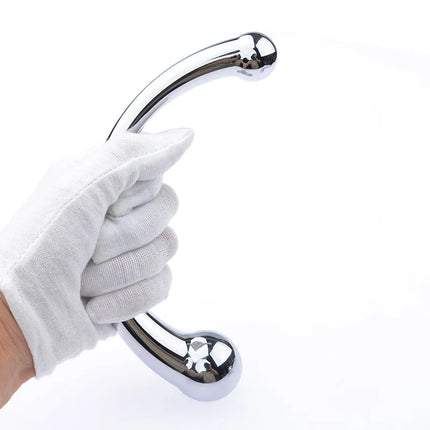 Anal Plug Dildo Aluminum alloy G Spot Wand Massage Stick Pure Metal Penis G-Spot Stimulator Sex Toy for Women Men