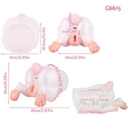 FAAK Silicone Purple Pocket Pussy Fantasy Male Masturbator Sex Toys For Men Butt Stroker Ass with Tight Viginal and Anal Chanel