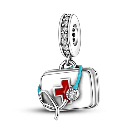New 925 Sterling Silver Charms Bead Red Cherry Strawberry Love Heart Charm Fit Original Bracelet Pendant DIY Jewelry For Women