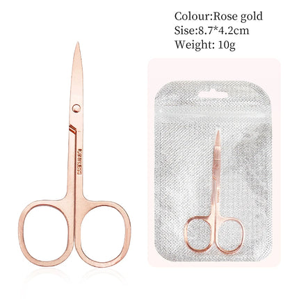 1pcs Eyebrow Scissor Eyelash Trimmer Facial Hair Remover Stainless Steel Nail Cuticle Manicure Scissor Beauty Makeup Tool
