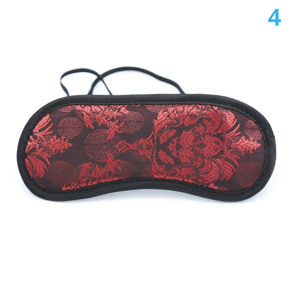 1Pc Satin Sensory Blindfold ,Deep Red Double-Layer Padded Design Bondage Eye Mask for Adult Couples Play & Sensory Exploration