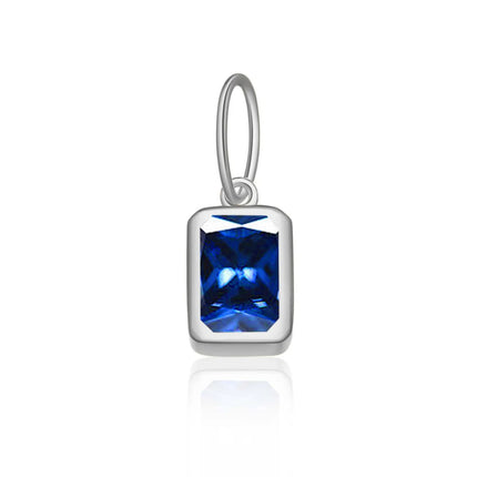 DPLAOPA 925 Sterling Silver 12 Birthstone CZ  Clips Charm Beads Pendant For Necklace And Bracelet 2024 Women Luxury Fine Jewelry