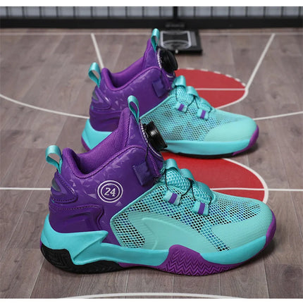 Kids Basketball Shoes Boys Sneakers Non-slip Child Trainer Basket Shoes Outdoor Children Sport Shoes