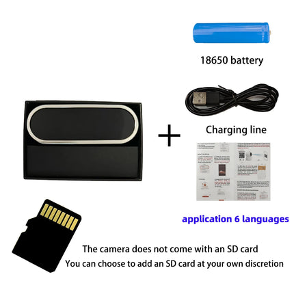 New upgraded version, 4K FHD mini camera, improved clarity, infrared night vision, mobile detection, WIFI remote viewing
