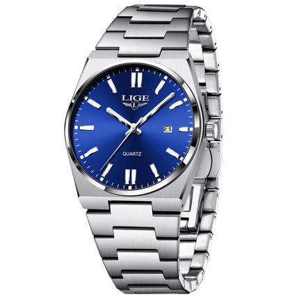 LIGE 2025 New Luxury Fashion Men's Watch Waterproof Luminous Date Quartz Watch Business Wristwatches Montre Pour Hommes Reloj