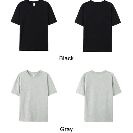 100% Cotton Solid T-shirts Women Sporty Short Sleeve Tees Fashion Casual White Black Clothing Loose O-Neck Female Summer Tops