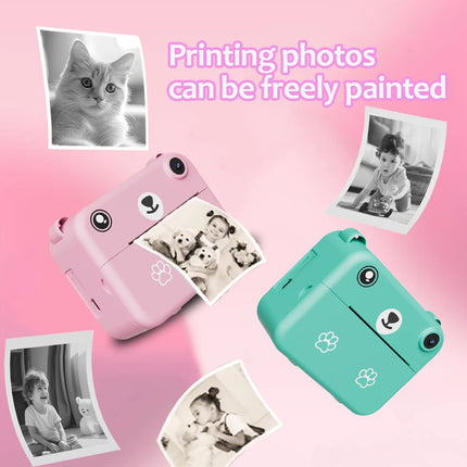 Multi functional children's camera is a must-have Halloween gift. The camera can print instantly and is a portable small camera