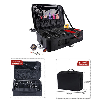 Adult Sex Toy Storage Bag,Sex Toy Organizer with Lock,Can Accommodate Sex Toys Such as Chastity Cage,Dildo,Plug Anal, etc