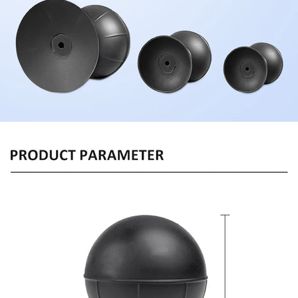 JXD T-20/30/40/58/65 Black Silicone Non-Marking ESD Vacuum Suction Ball
