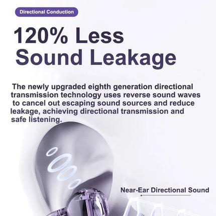 Lenovo 3.5mm/Type-C Clip-On Wired Earphones Bone Conduction HiFi Sound Ultra Light Noise Cancelling Mic For Gaming Work Travel
