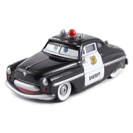 Disney Pixar Cars Residents Of Radiator Springs Anime Character Mater Fillmore Sheriff Lizzie Alloy Toy Car For Children