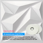 10PCS White / 30x30cm