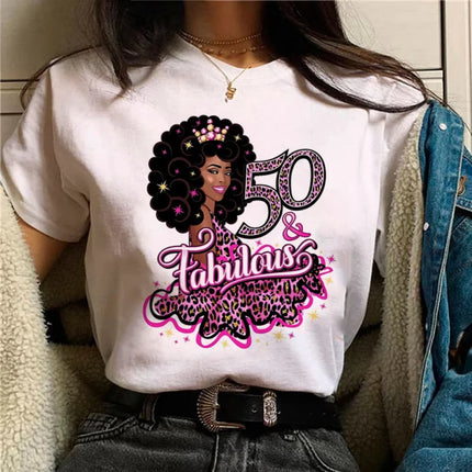 I Am 39 Plus Middle Finger Print Women T-shirts Short Sleeve Female Tshirts I Am 49 Plus Middle Finger Graphic T Shirt Y2k Tops